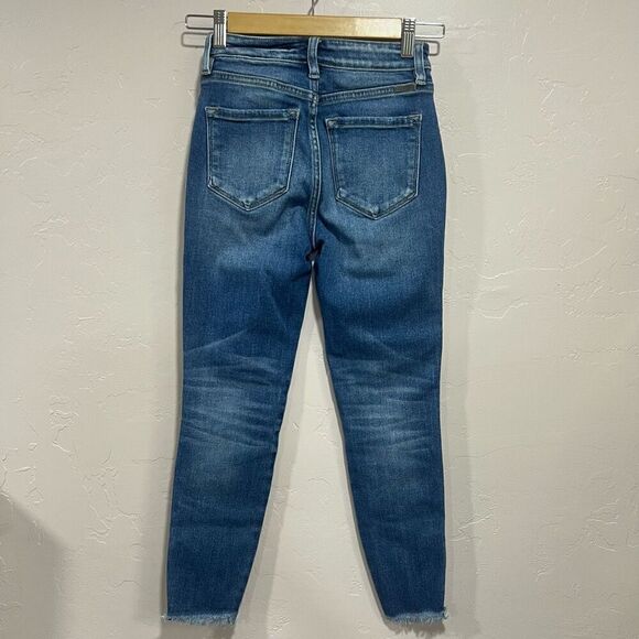 Kancan Jeans Blue denim Distressed Skinny Moto Stretch 1/24 - Picture 4 of 6